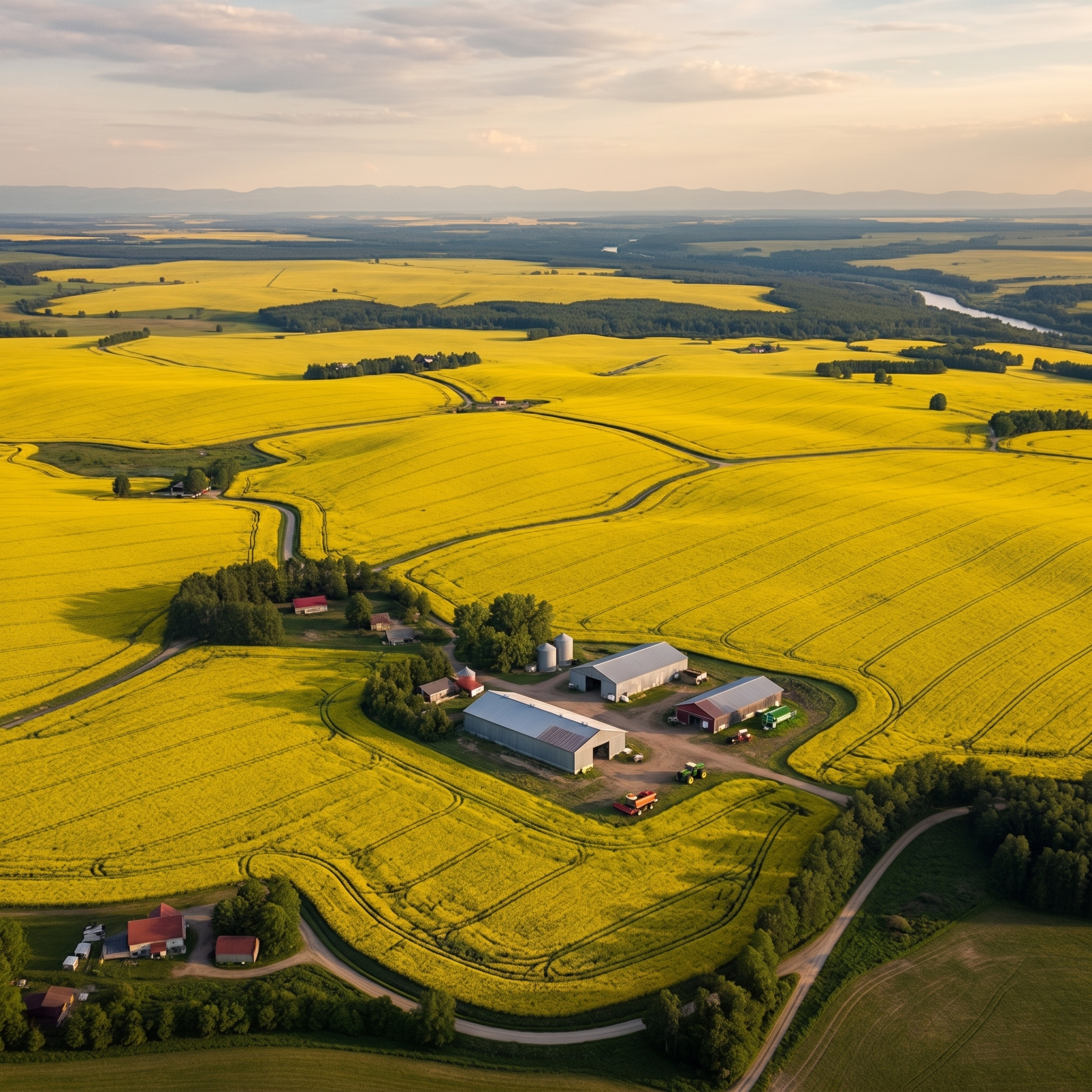 Leduc Canola Field